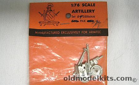 Crest-Armtec 1/76 86mm German PAK Gun - Bagged, 7 plastic model kit